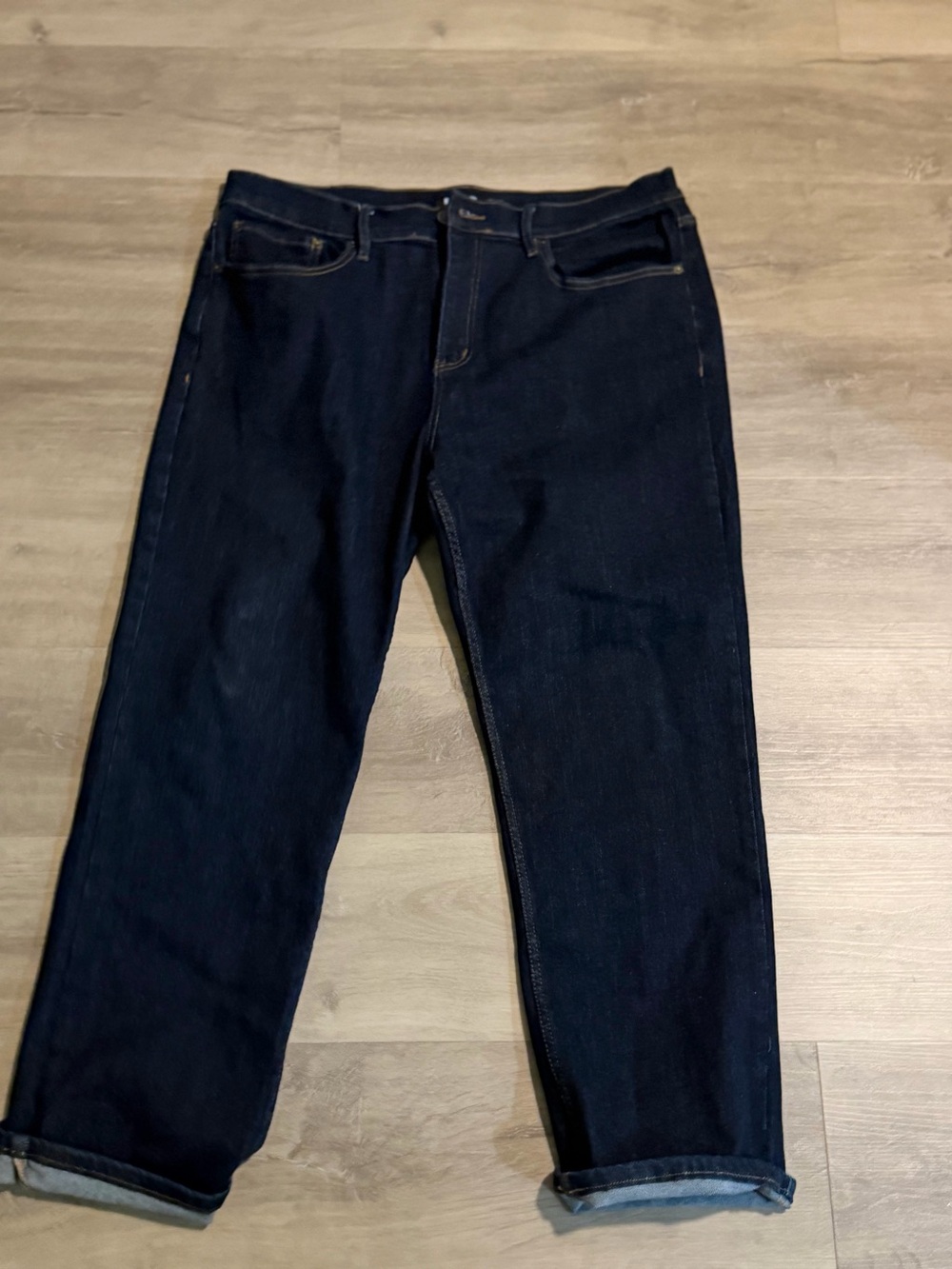 RSQ Men's Straight Dark Indigo Jeans